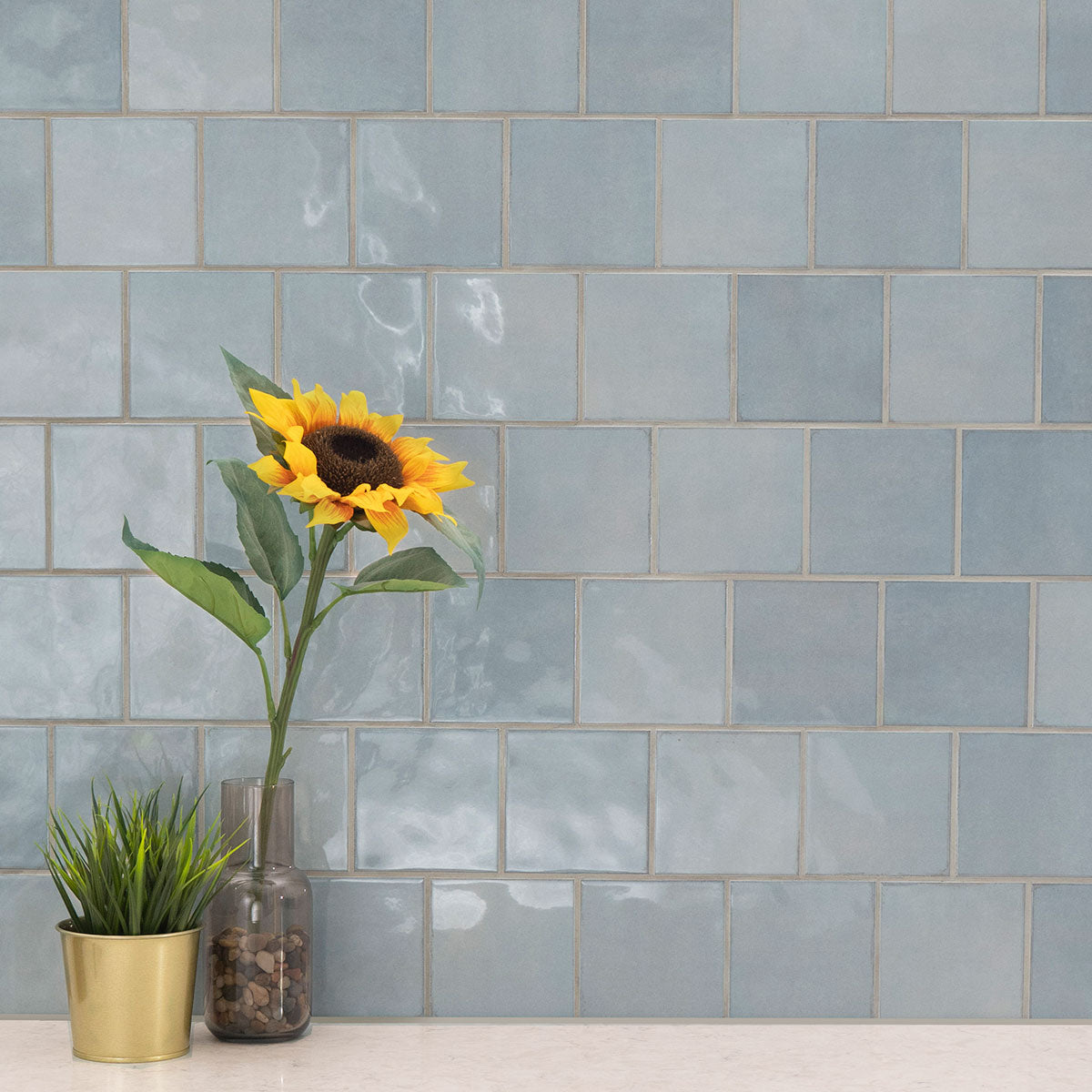 RENZO SKY CERAMIC WALL TILE Glossy - 0.6x12