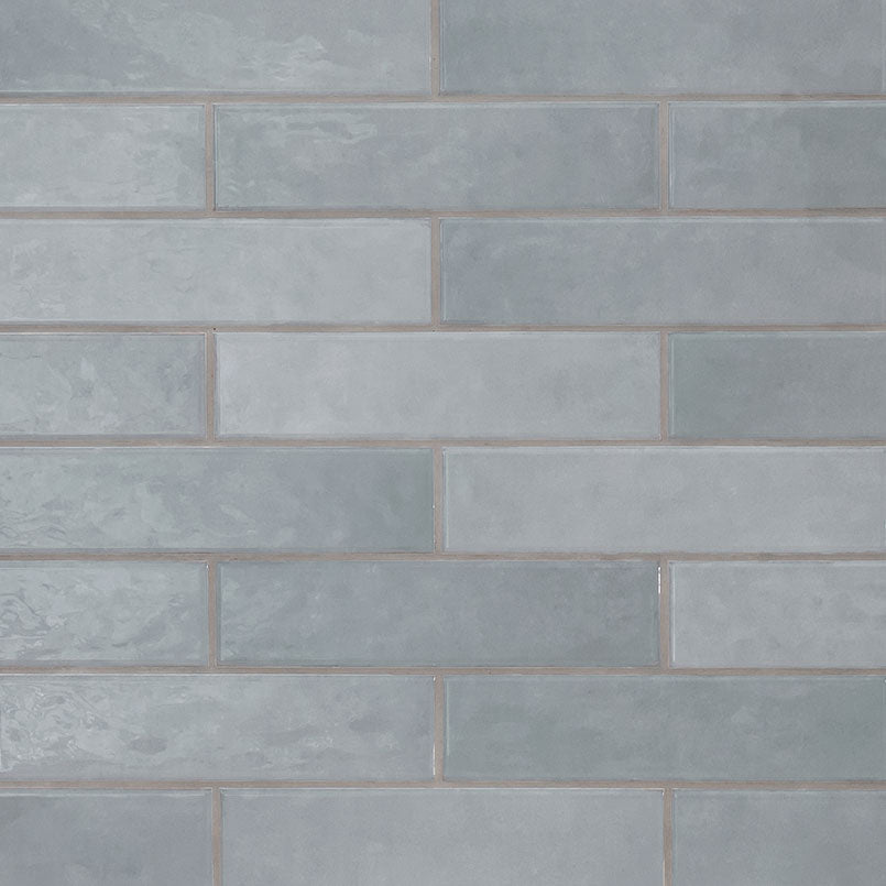Renzo Sky 3x12 Glossy Ceramic Tiles for Bathroom Walls