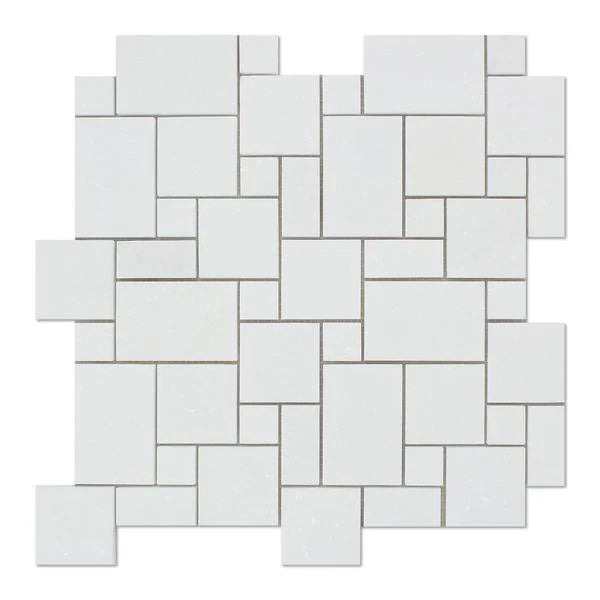 Thassos White Marble Mini Mosaic Tile