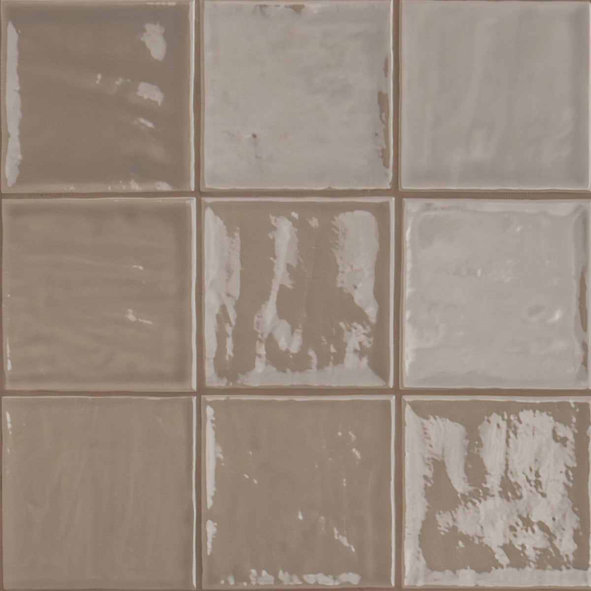 Terranello Umber Glossy Ceramic Tile 4 x 4