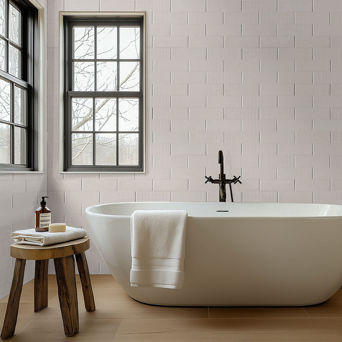 URBANO CREMA 3D MIX TILE Glossy - 4x12BN