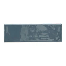 Urbano Navy 4x12 Glossy Bullnose Ceramic Shower Wall Tile