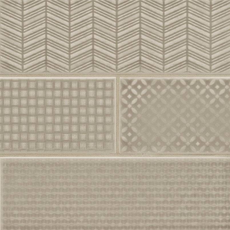 Urbano Warm Concrete 3d Mix 4x12 Glossy