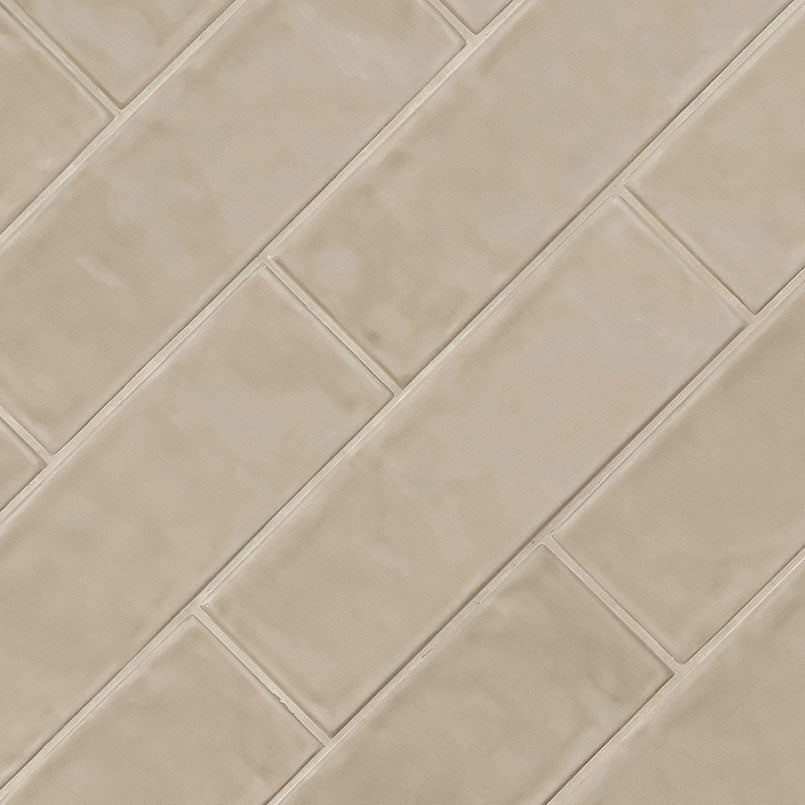 Urbano Warm Concrete 4x12 Ceramic Tile for Shower Walls