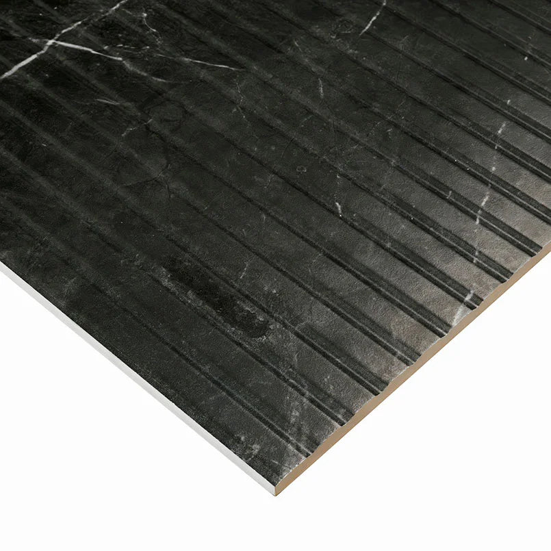 Urbanslat Marmi Noir 16x48 Satin Ceramic Wall Panel