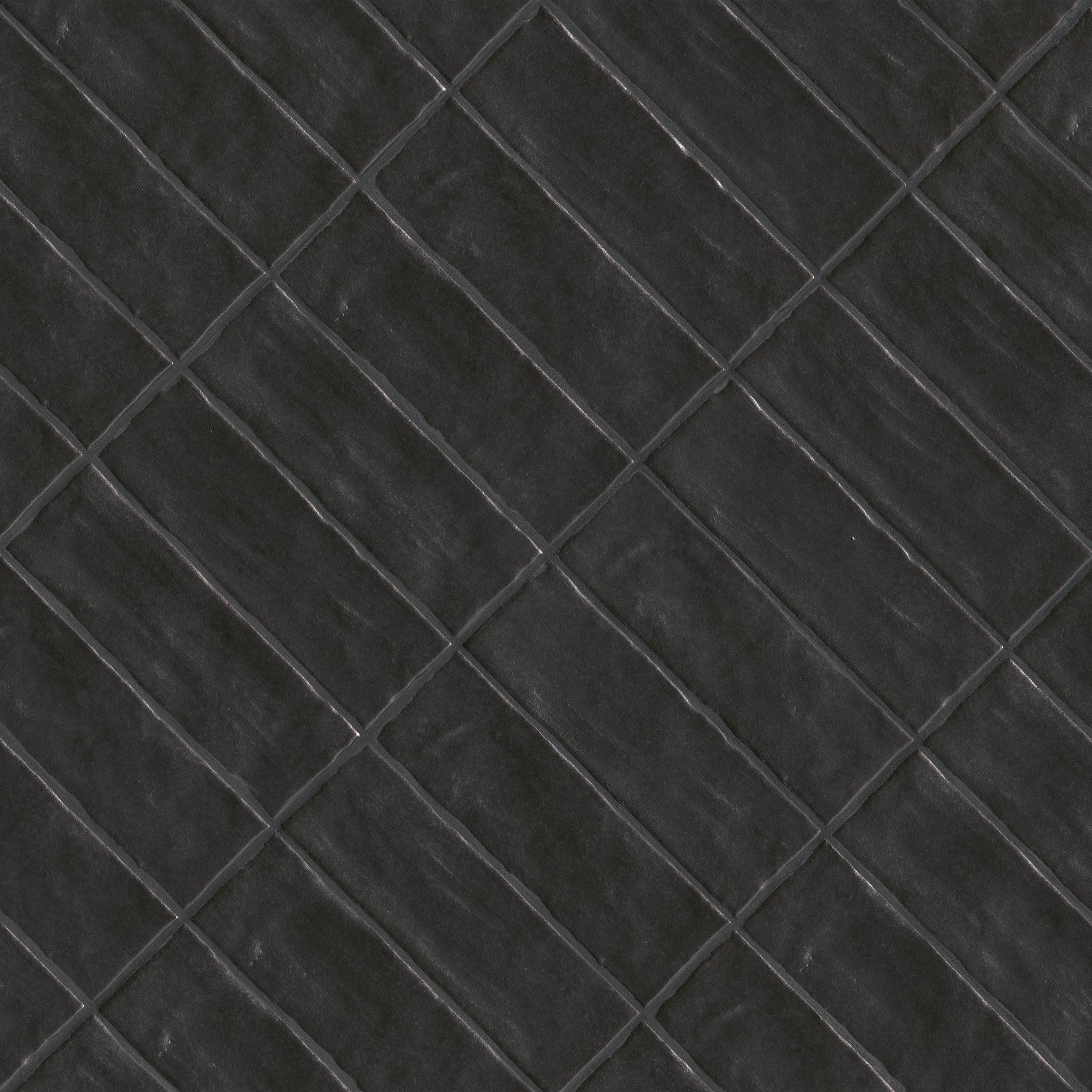 ZEST MIDNIGHT TILE 4X4 Satin Tiles - 2.5x8
