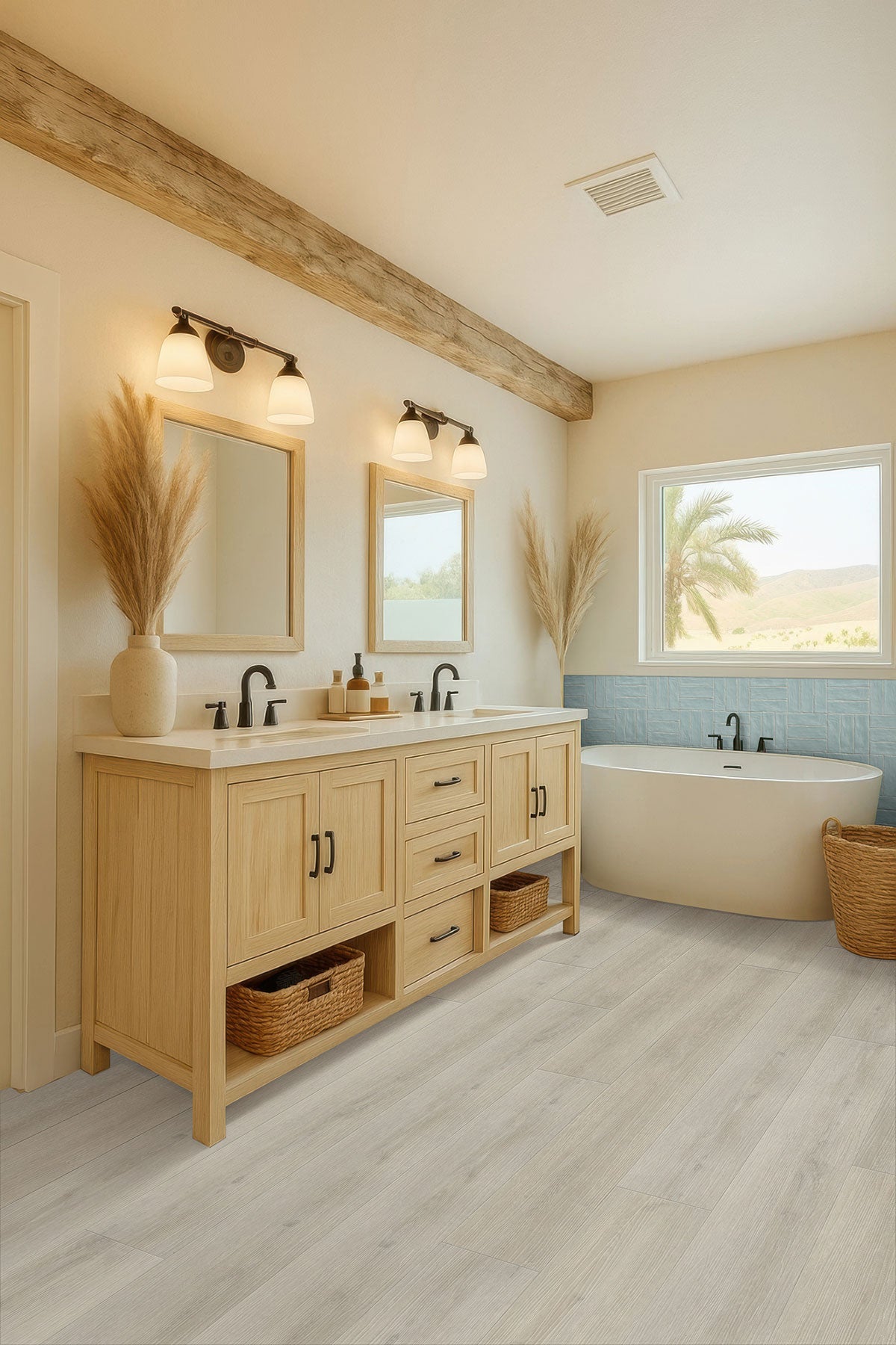 ZEST SKY TILE 4X4 Satin Tiles - 2.5x8