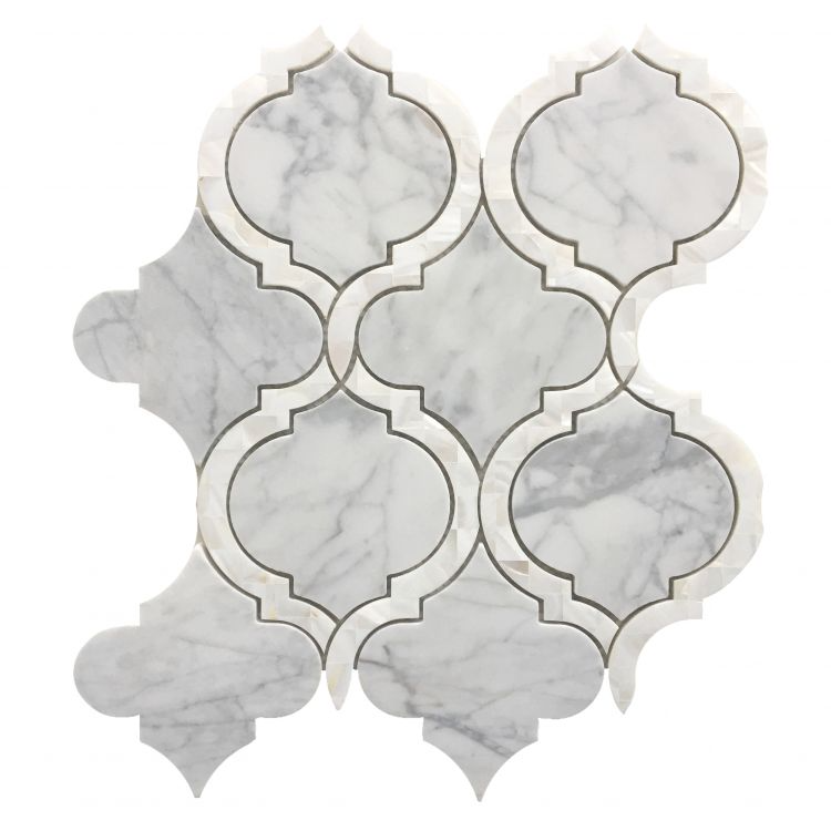 Alice Pearl Carrara Tiles.