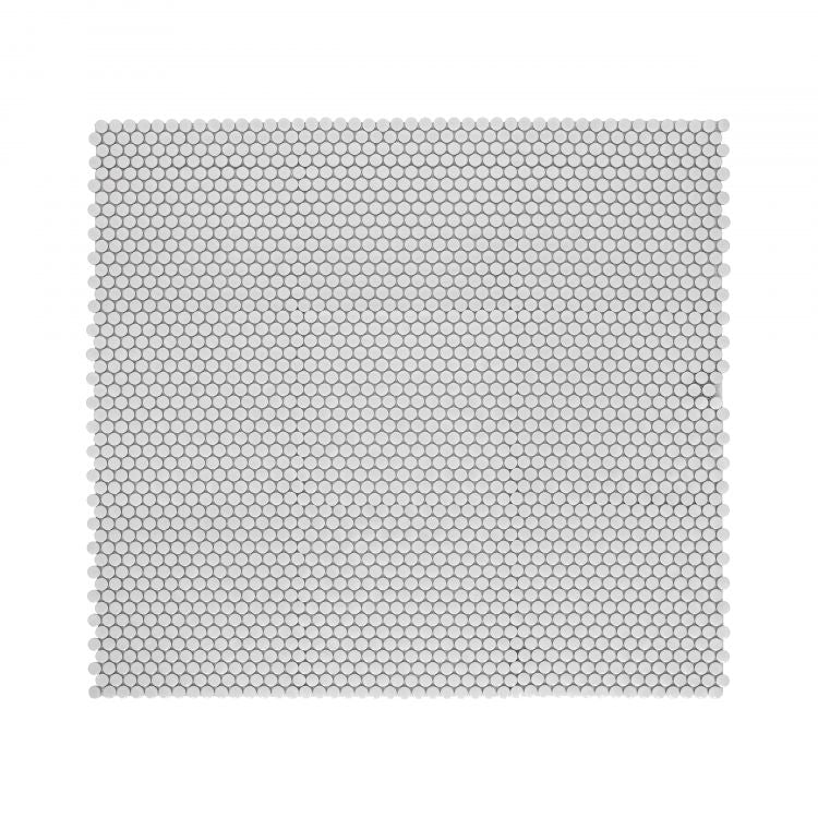 Penny Round Light Grey Matte 11.5 x 12.25