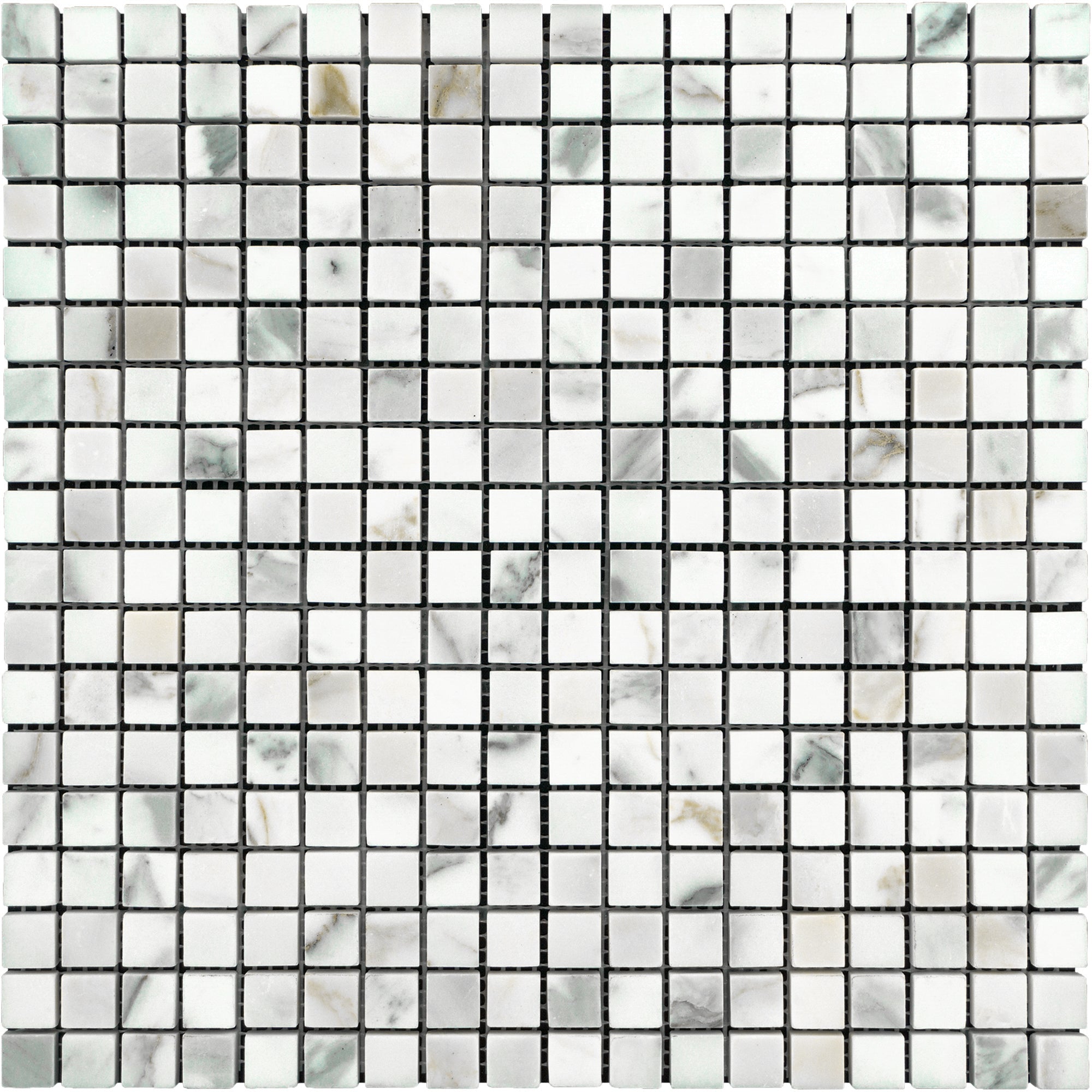 Calacatta Gold Marble Square 5/8" x 5/8" Mosaic