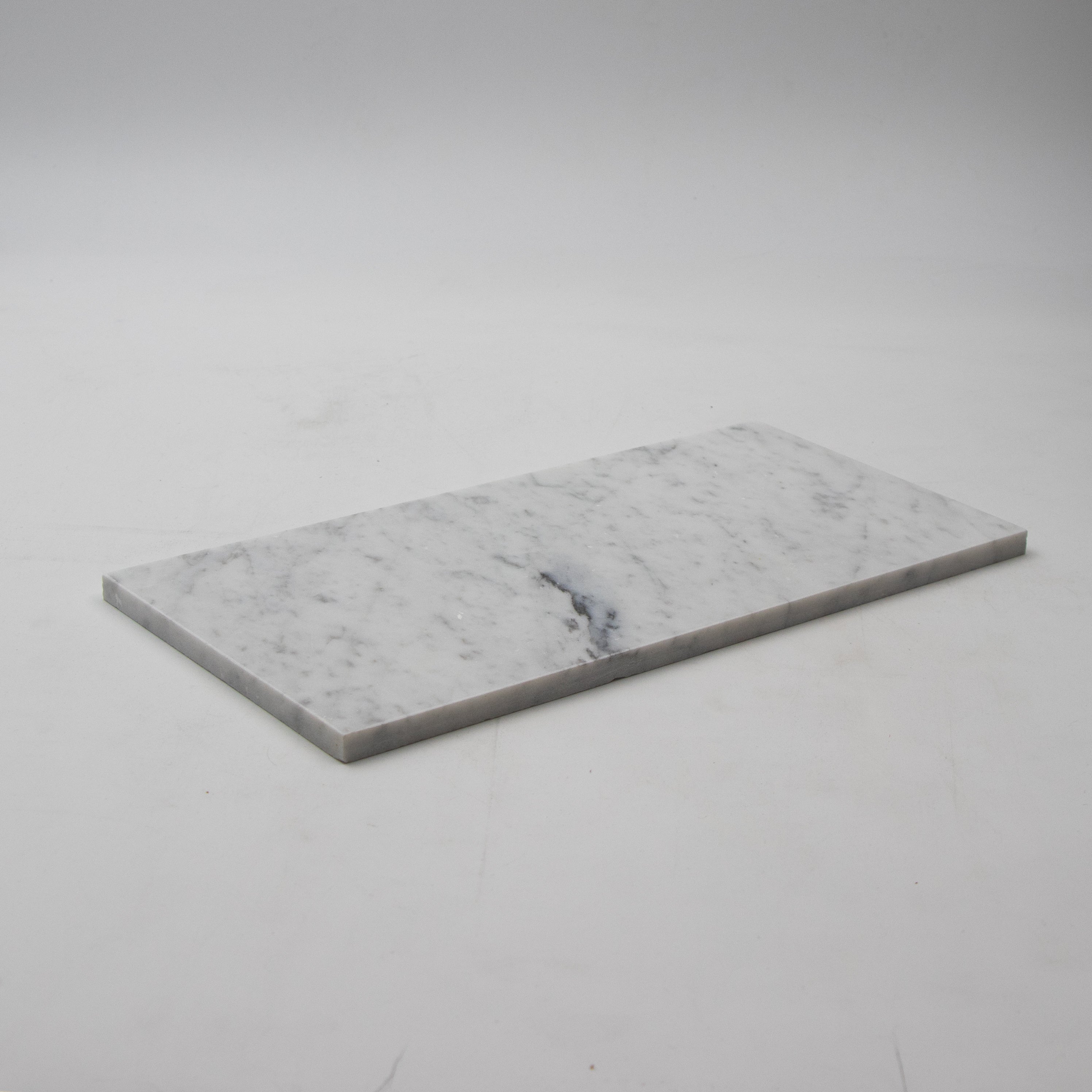 Carrara White Marble 6"x12" Tile