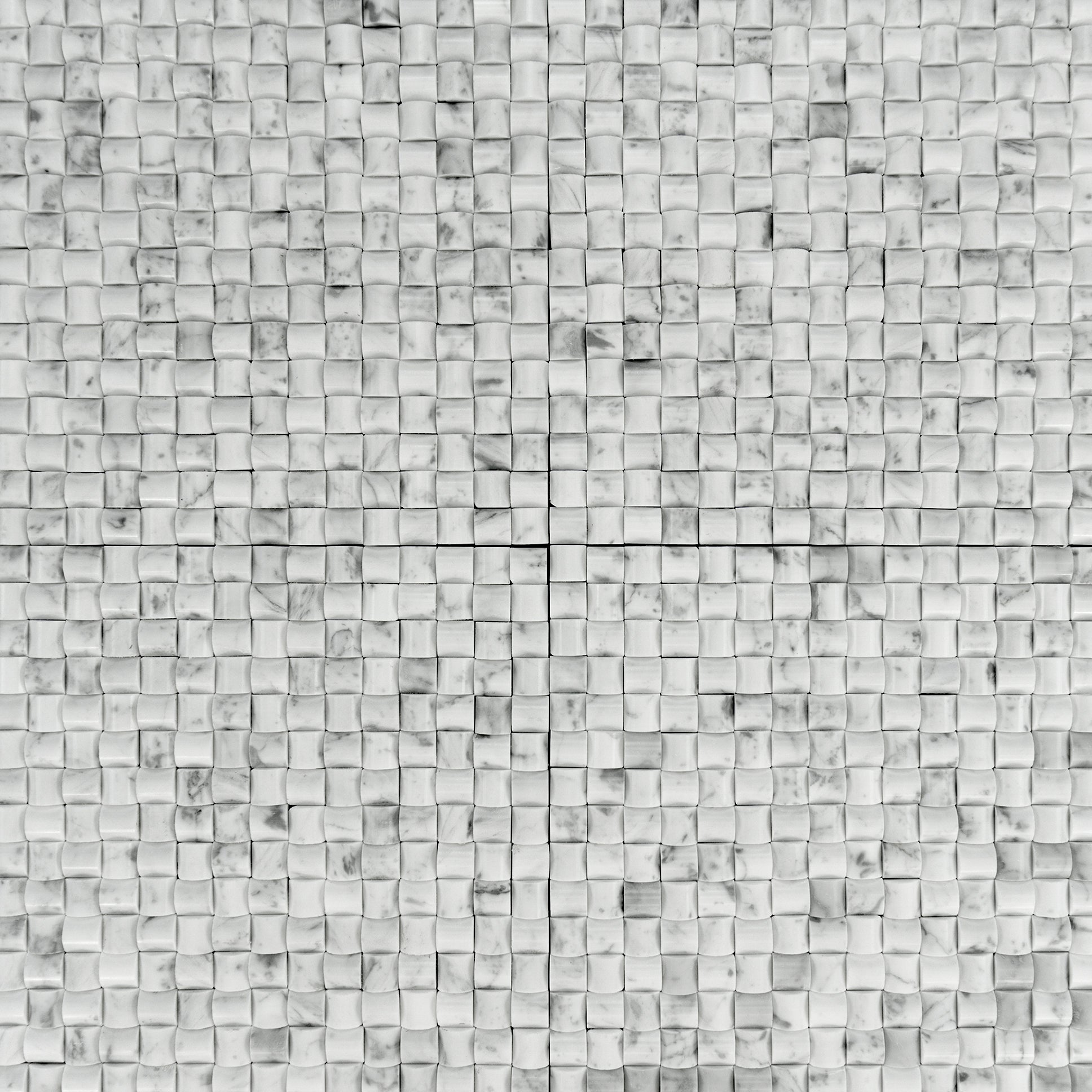 Carrara White Marble Bread Mosaic