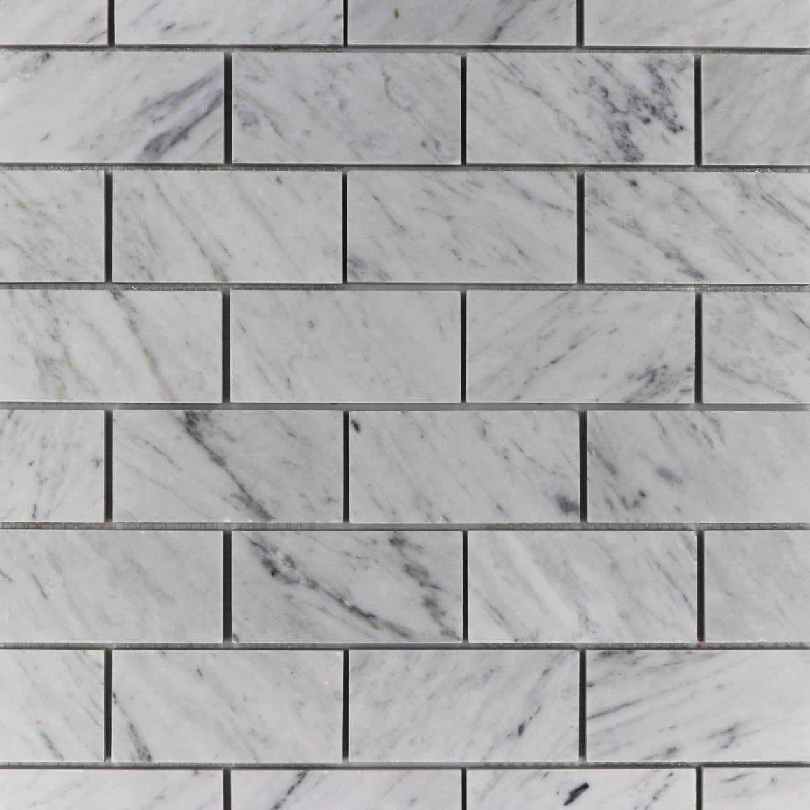 Carrara White Marble Brick 2"x4" Mosaic