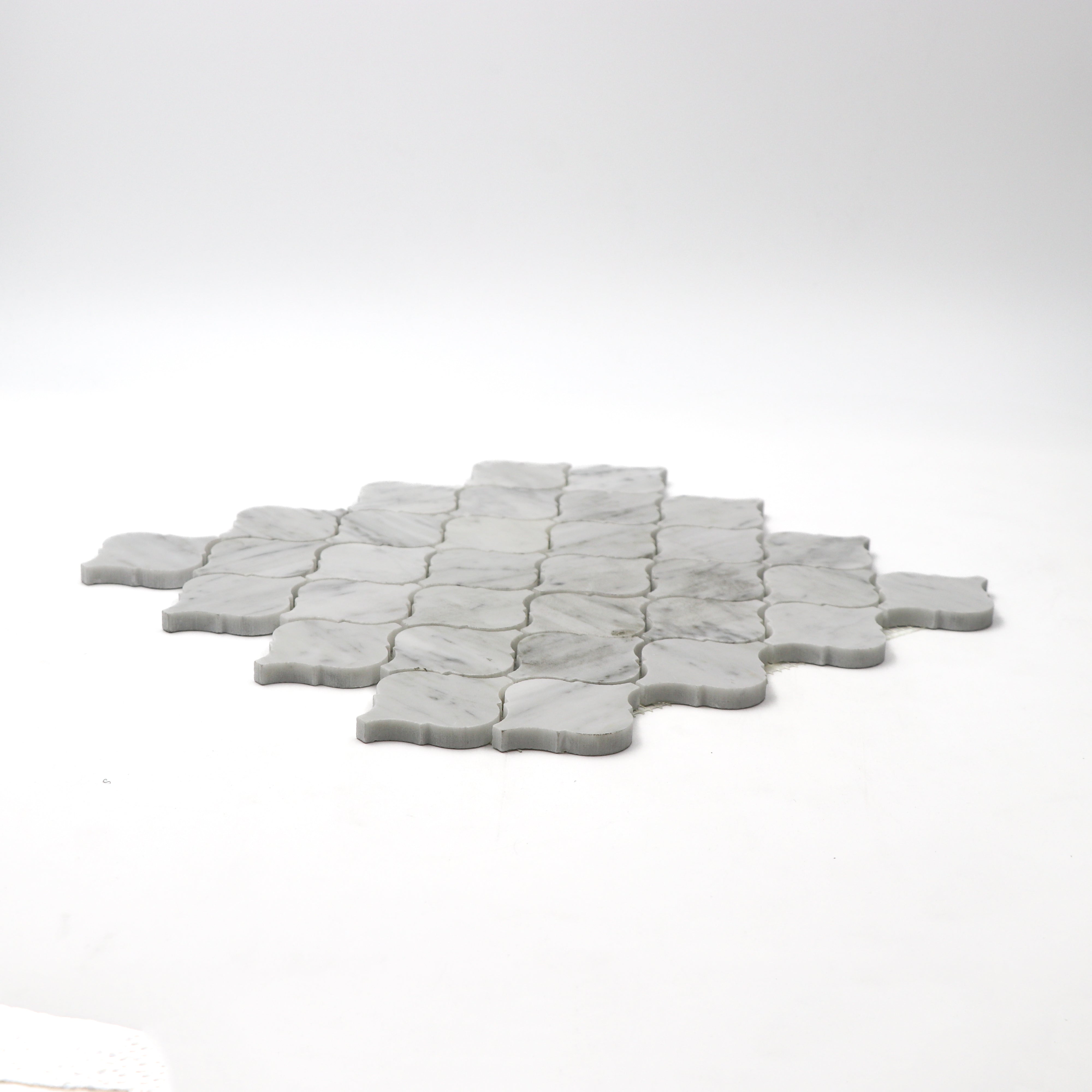 Carrara White Marble Lantern Mosaic