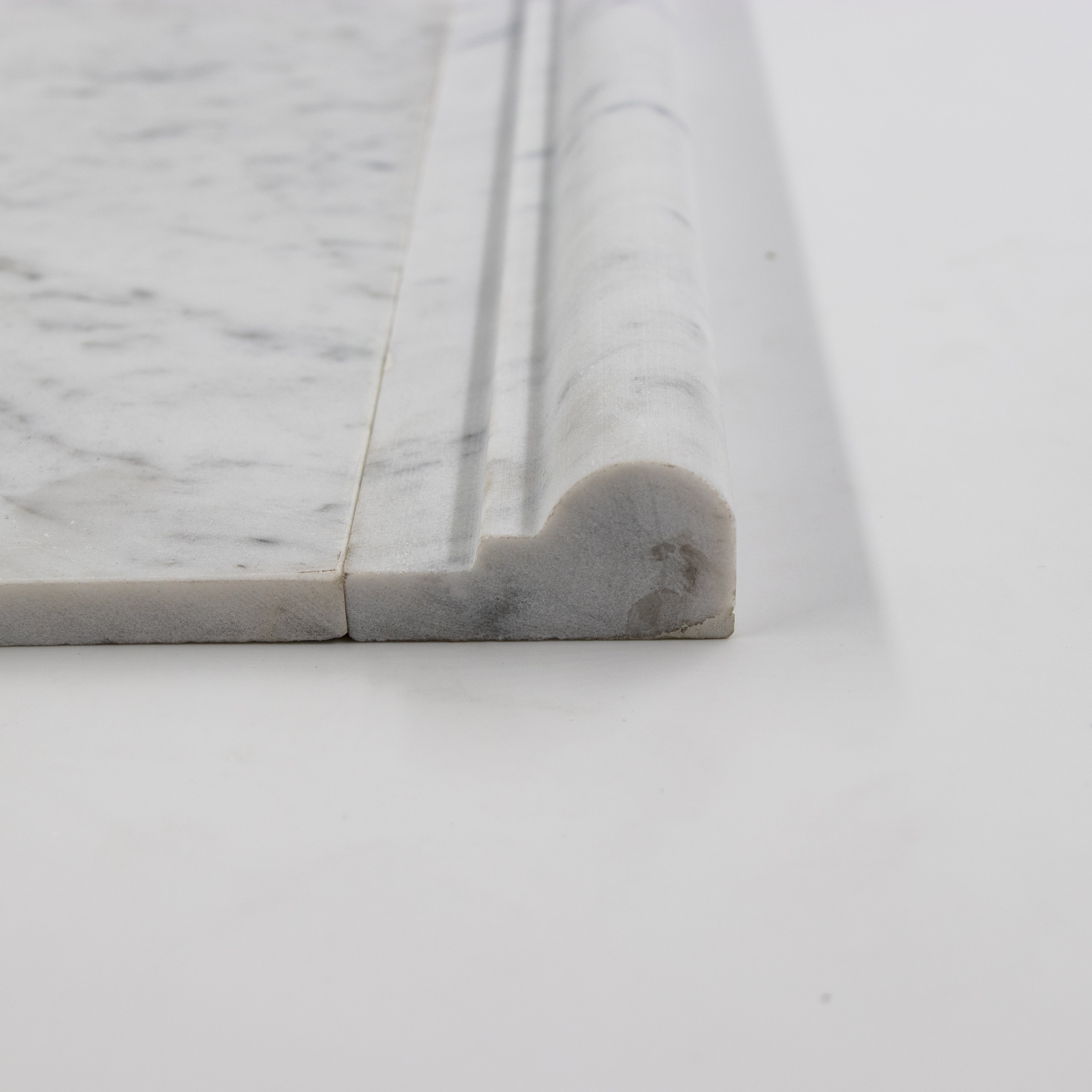 Carrara White Marble Ogee LIner