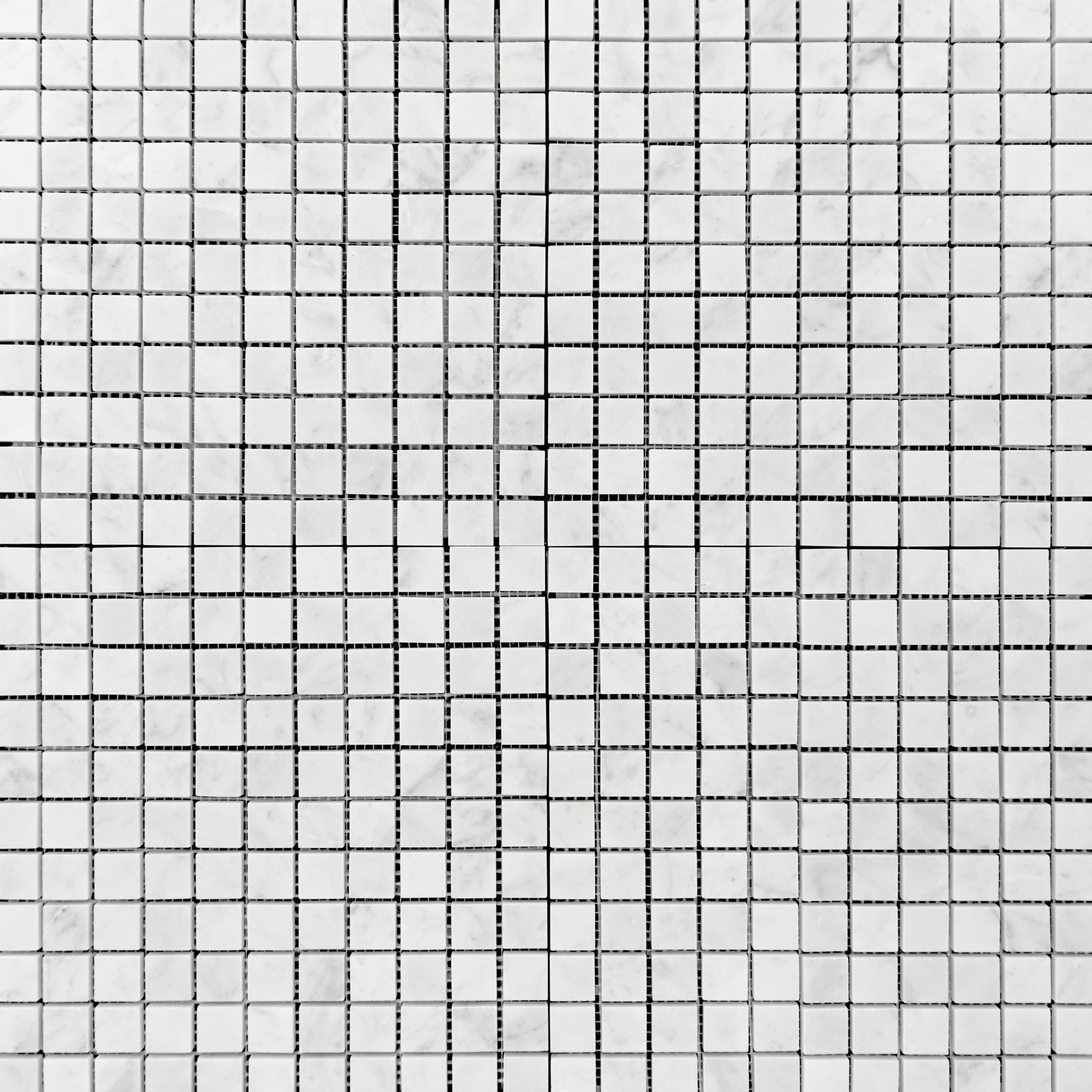 Carrara White Marble 1"x1" Mosaic