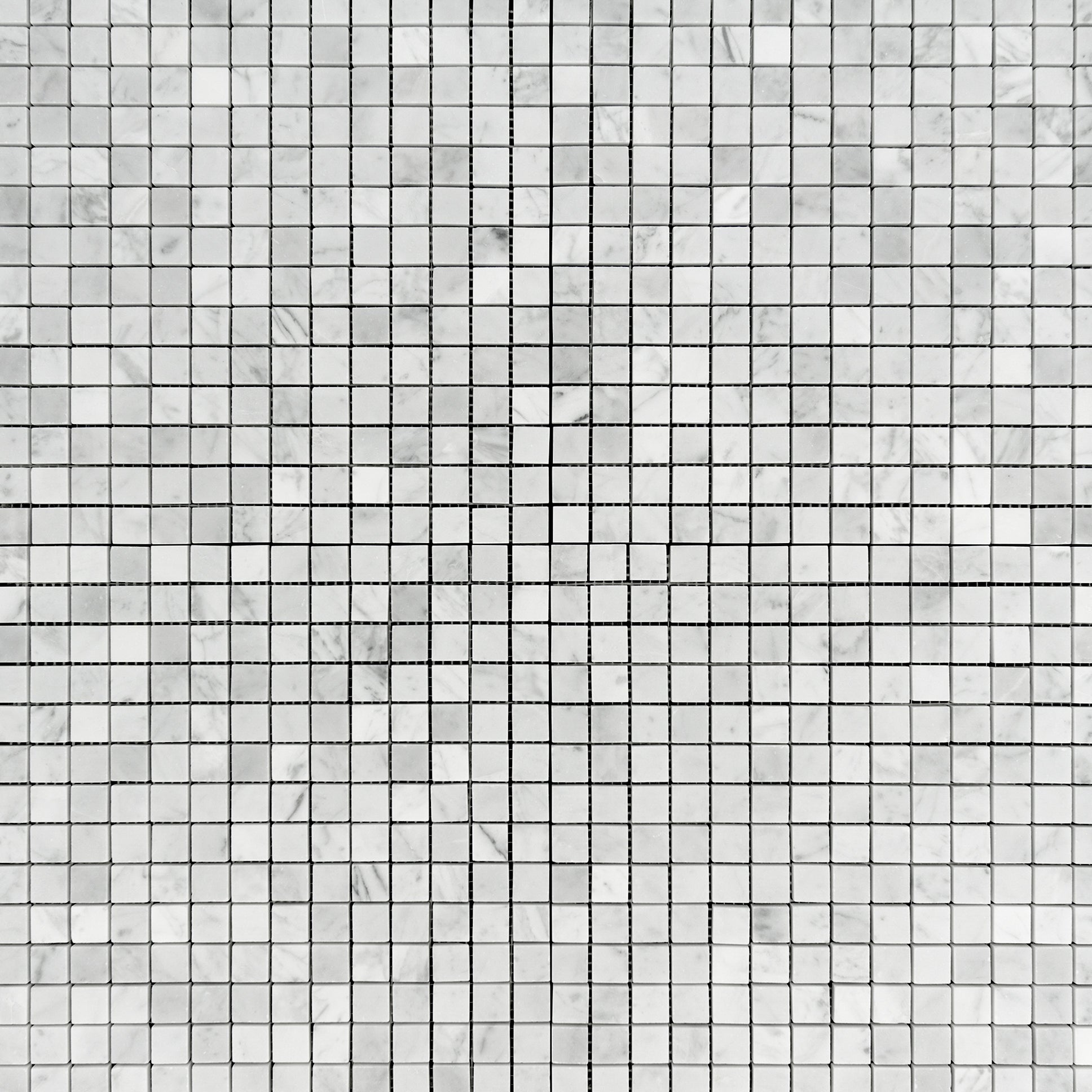 Carrara White Marble 3/4"x3/4" Mosaic