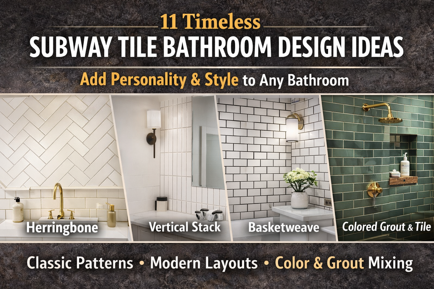 11 Timeless Subway Tile Bathroom Design Ideas