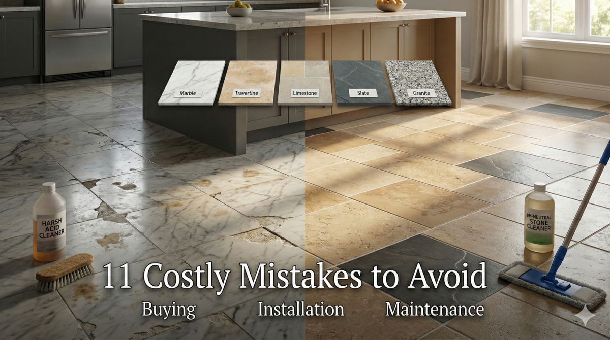 An Ultimate Natural Stone Tile Guide: Costly Mistakes to Avoid