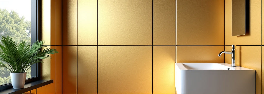 Gold Tiles for Shower