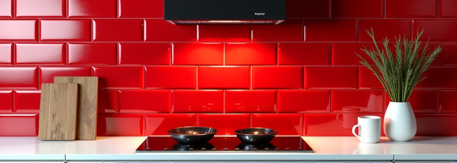 Red Tiles for Backsplash