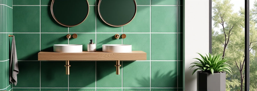 Green Tiles for Bathroom