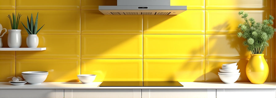 Yellow Tiles for Kitchen
