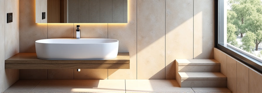 Travertine Tiles for Bathroom