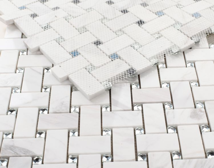 Glass Basketweave Tiles