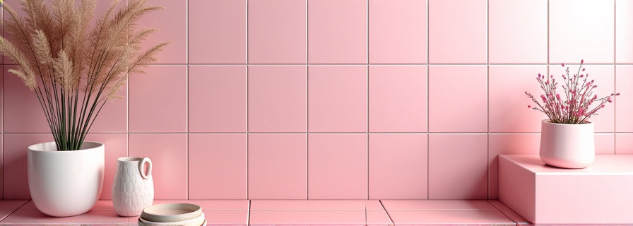 Pink Tiles for Shower