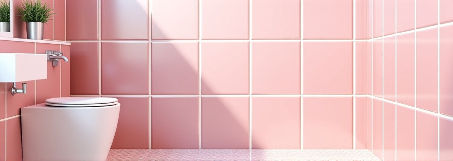 Pink Tiles for Bathroom