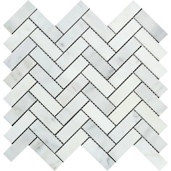 Marble Herringbone Tiles