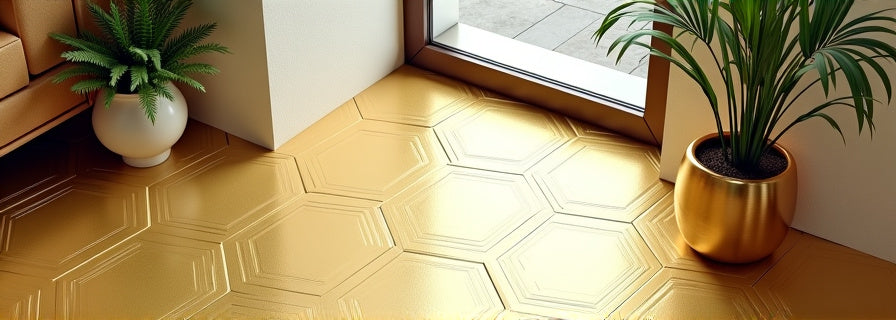 Gold Tiles for Floor