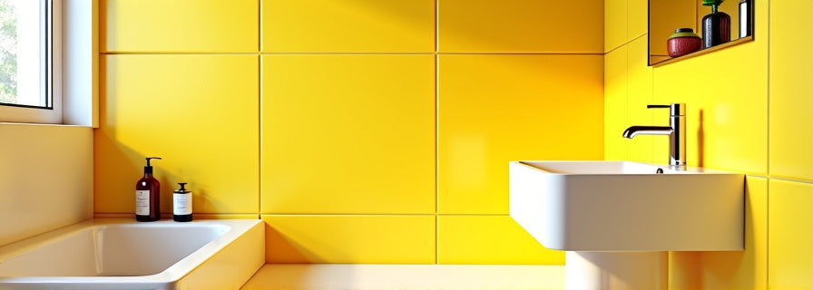 Yellow Tiles for Bathroom