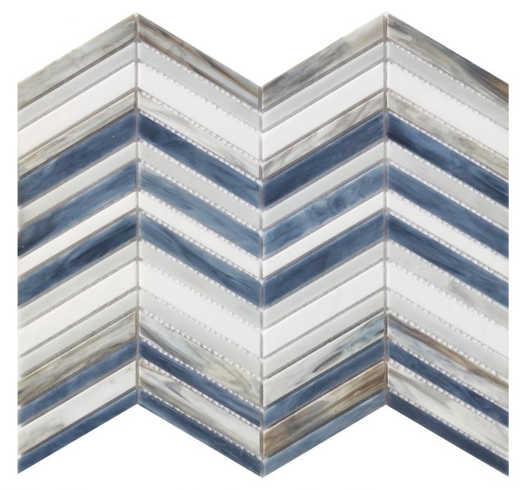 Glass Chevron Tiles