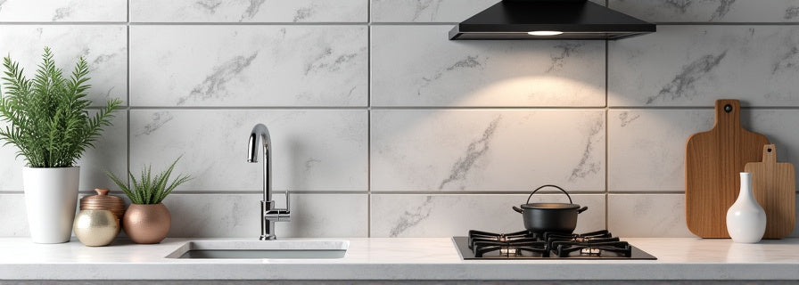 Gray Tiles for Backsplash