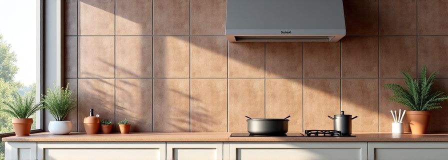 Brown Tiles for Kitchen