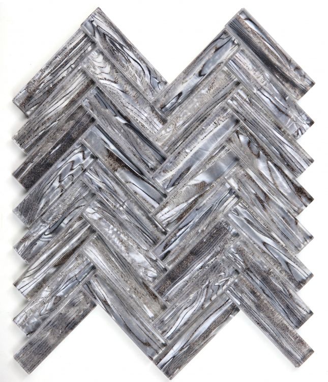 Glass Herringbone Tiles