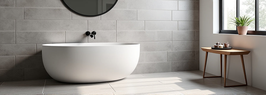 Gray Tiles for Bathroom