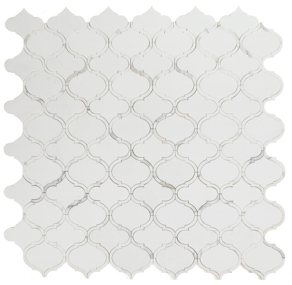 Alice Precious Bianco Arabesque Mosaic Tile
