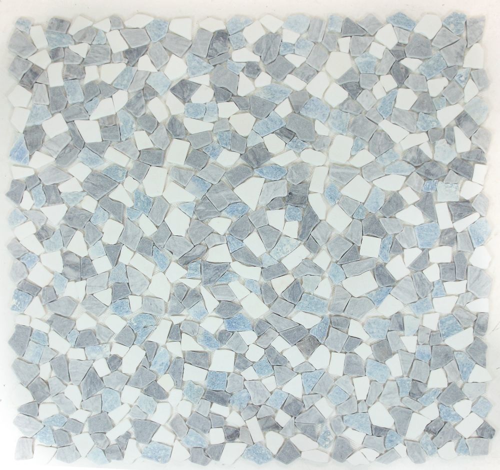 River Stone Blue Ocean Pebble Mosaic Tile