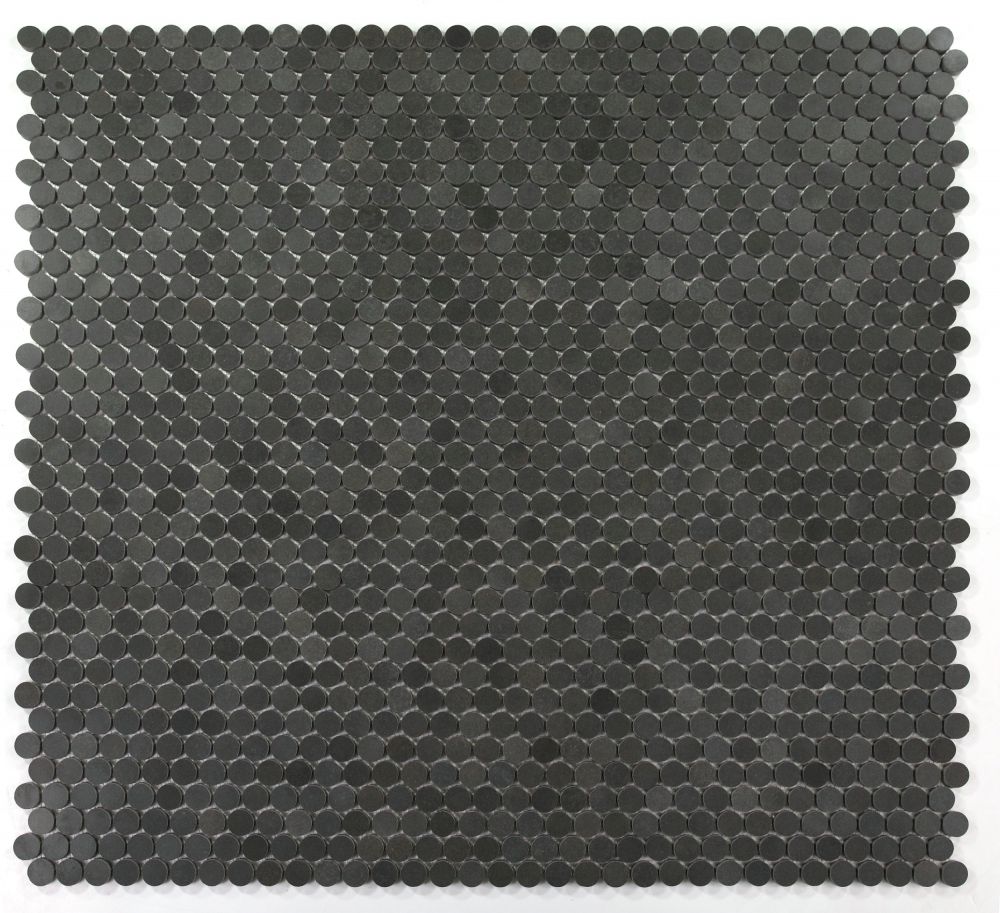 Penny Marble Basalt Mosaic Tile