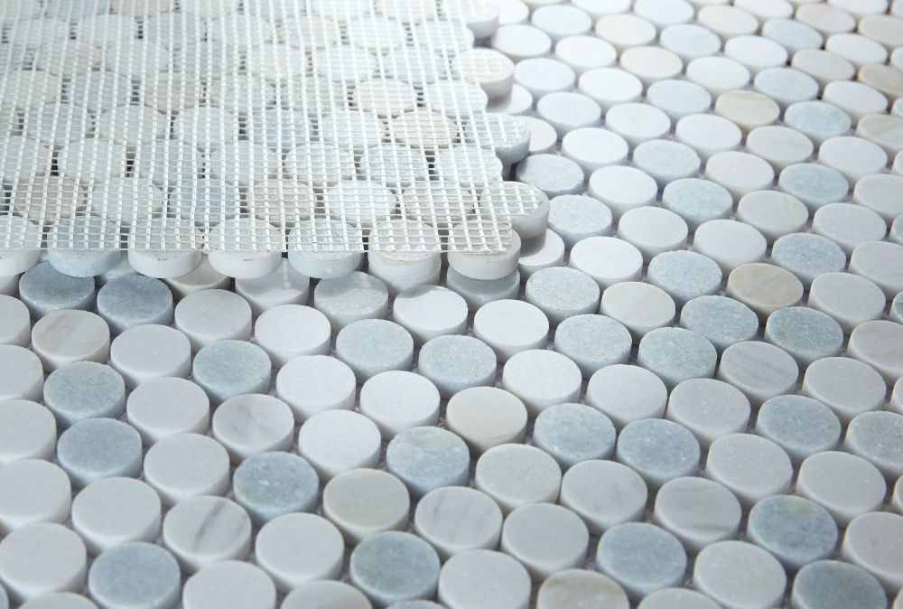 Penny Marble Sky Mosaic Tile