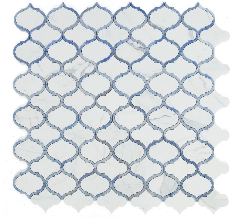 Alice Royal Sapphire Arabesque Mosaic Tile