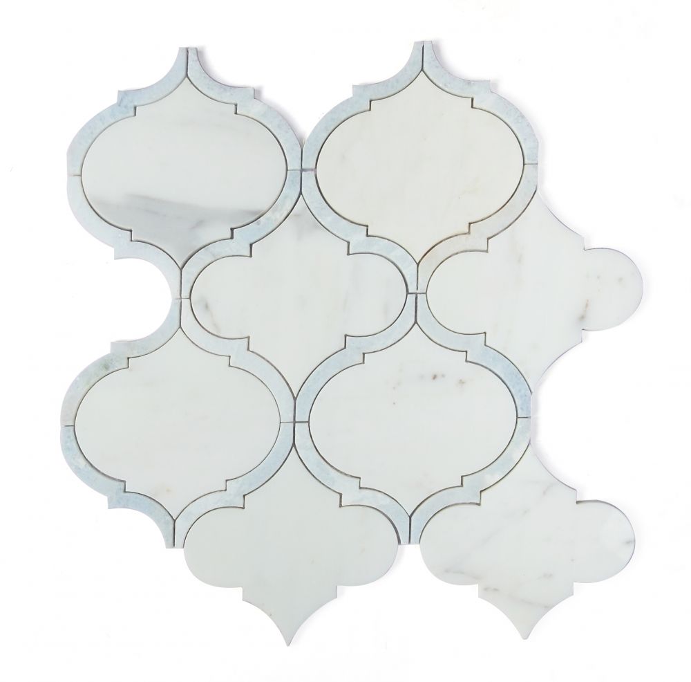 Alice Precious Blue Arabesque Mosaic Tile