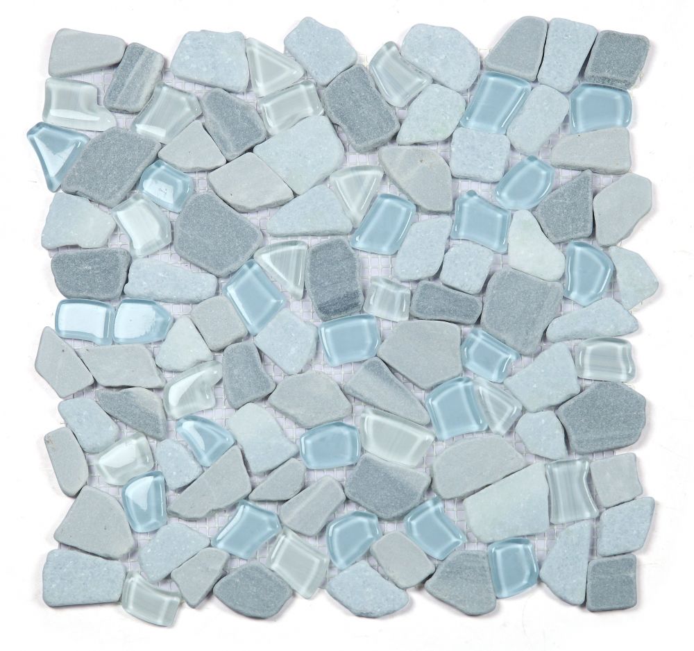 Pebble Deep Ocean Mosaic Tile