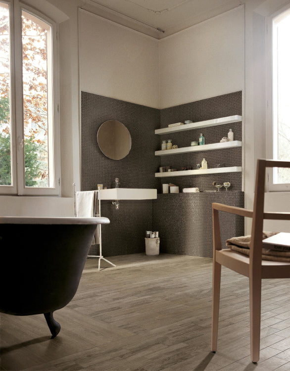 Wood-Look Bathroom Flooring