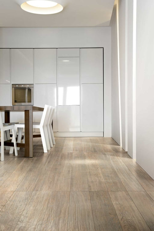 Light Wood Look Bathroom Floor