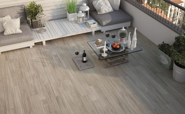 Plank Tile with Oak Finish