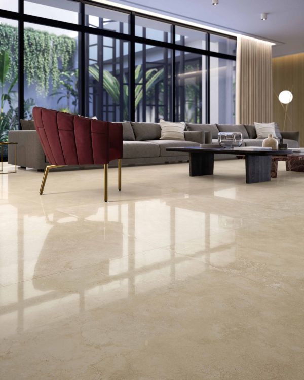 Appia Cross Cut Beige Tile Polished 24 x 48